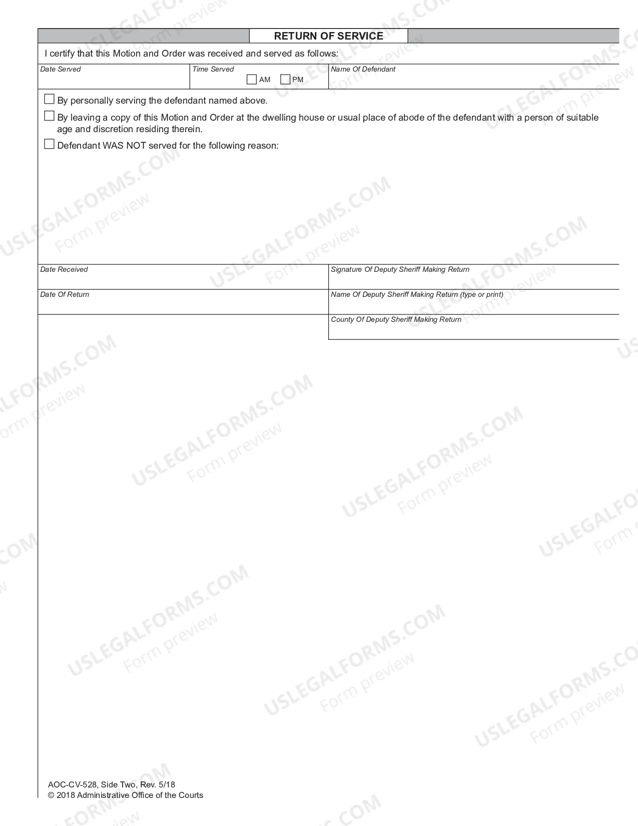 Preview Motion and Order to Show Cause for Failure to Comply with No-Contact Order for Stalking or Nonconsensual Sexual Conduct