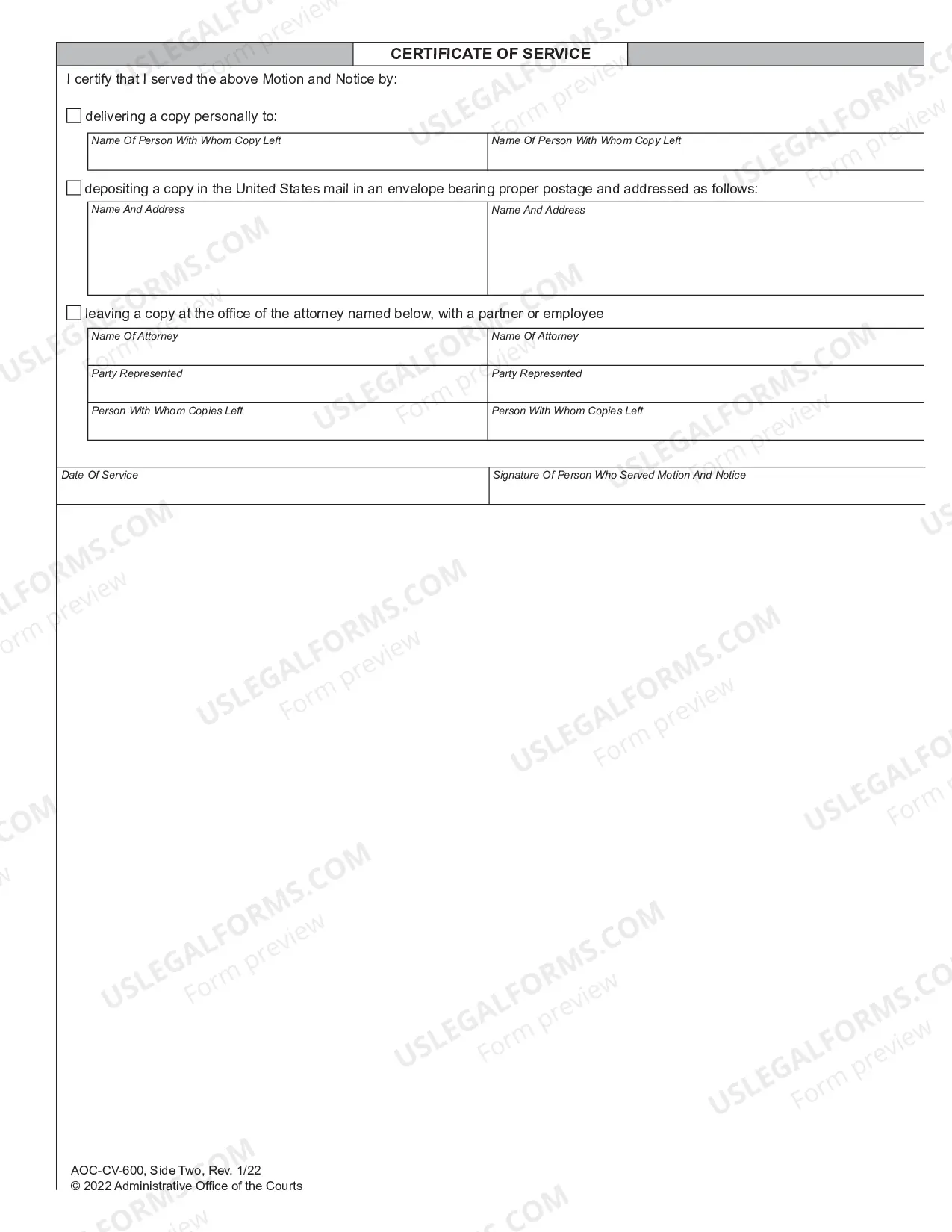 Preview Motion and Notice of Hearing for Modification of Child Support Order