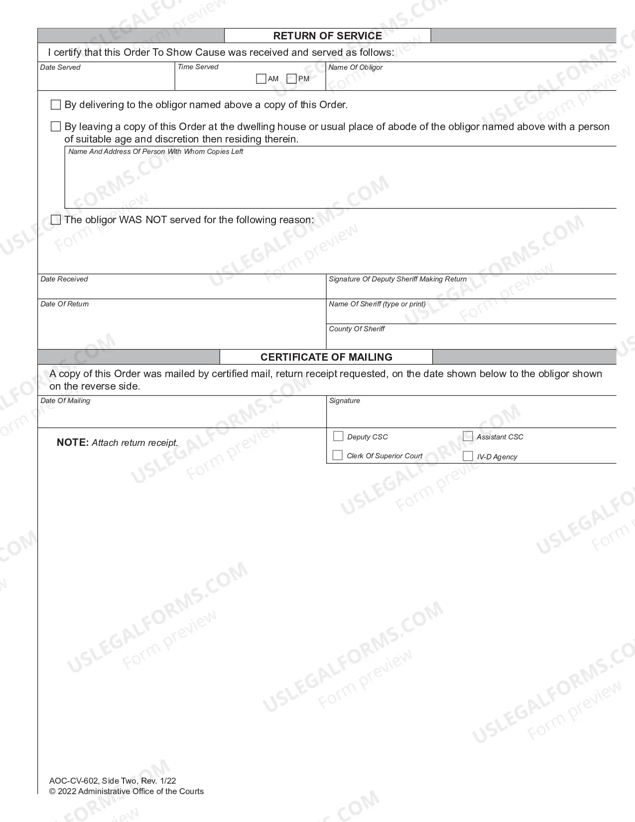 Preview Order to Appeal and Show Cause for Failure to Comply with Support Order and Order to Produce Records and Licenses