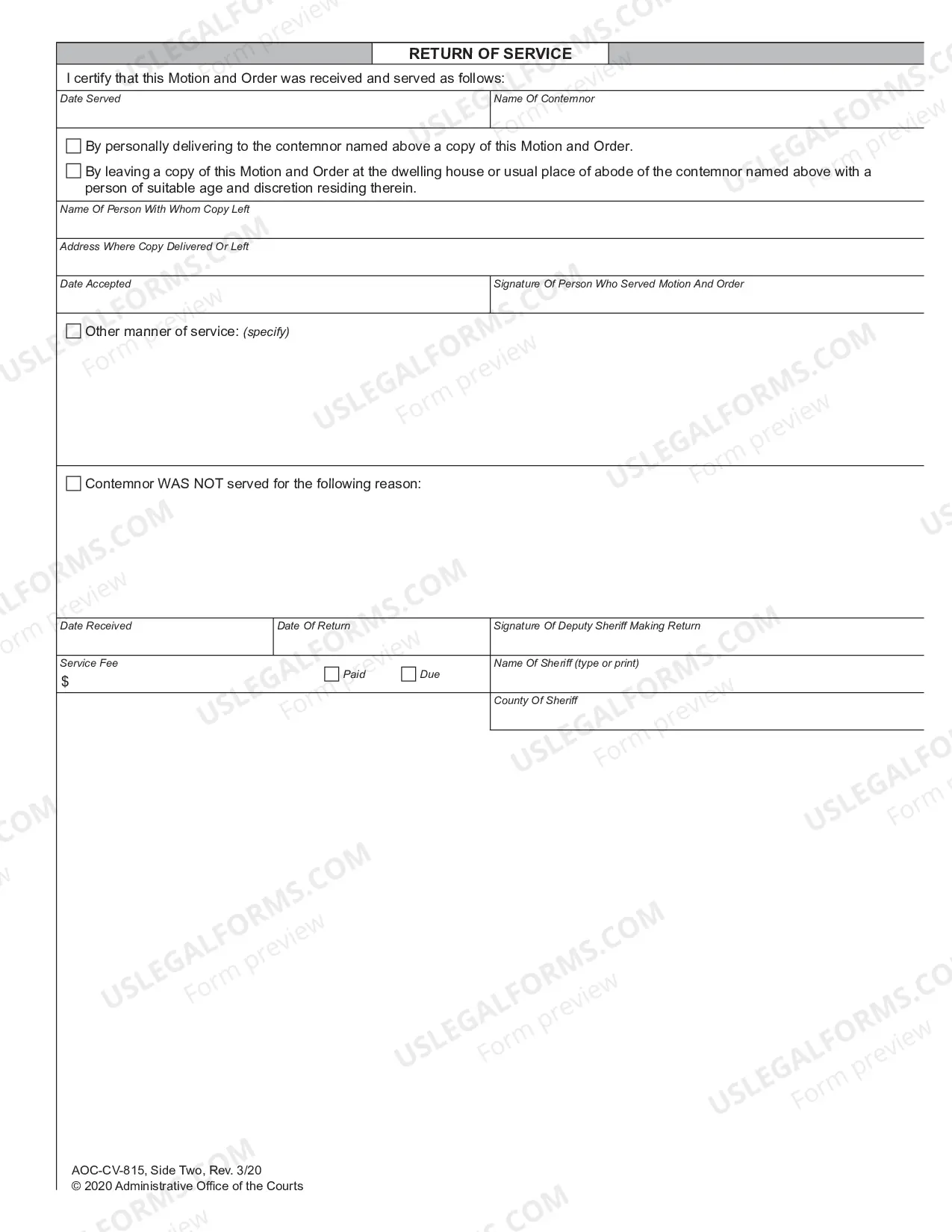 Preview Motion and Order for Show Cause Hearing