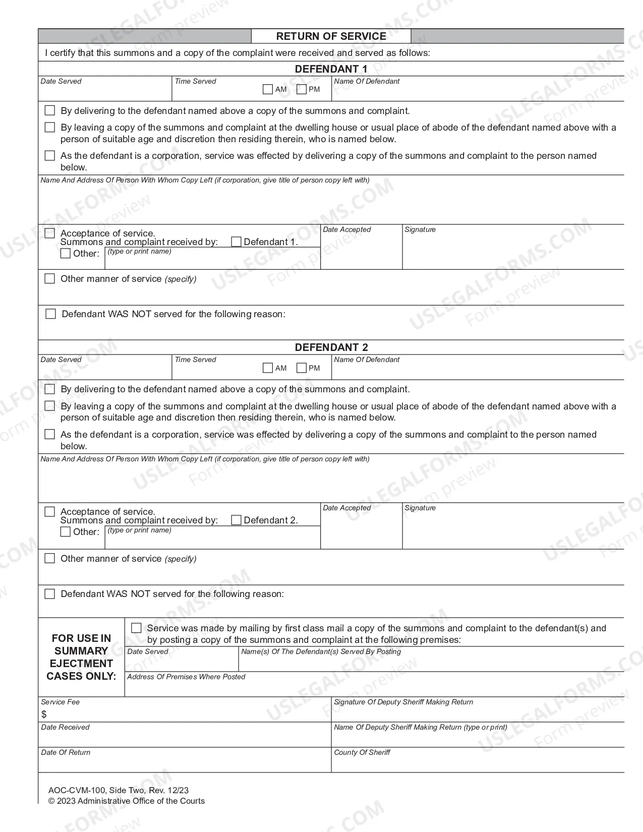 Preview Magistrate Summons