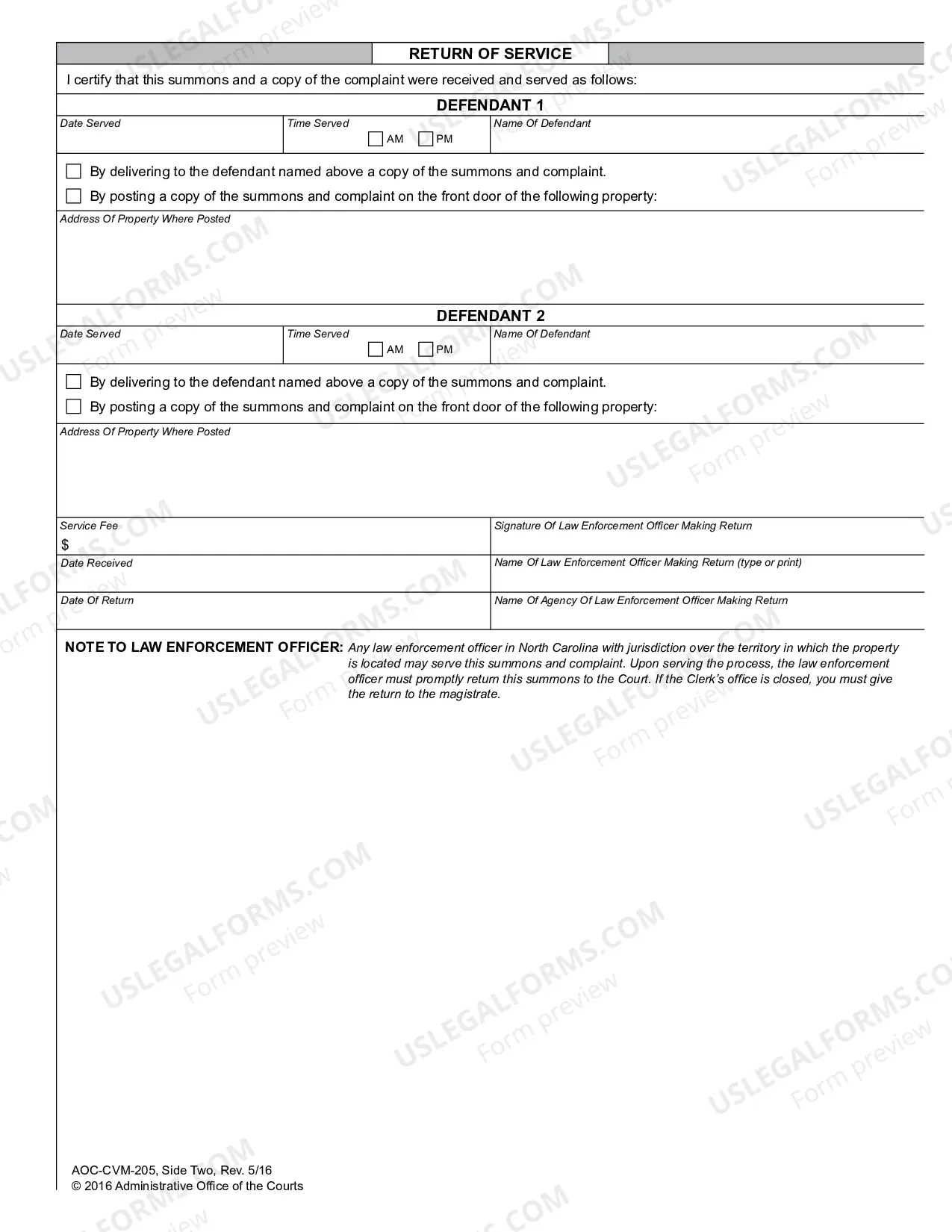 Preview Magistrate Summons Complaint in Summary Ejectment Vacation Rental Agreement