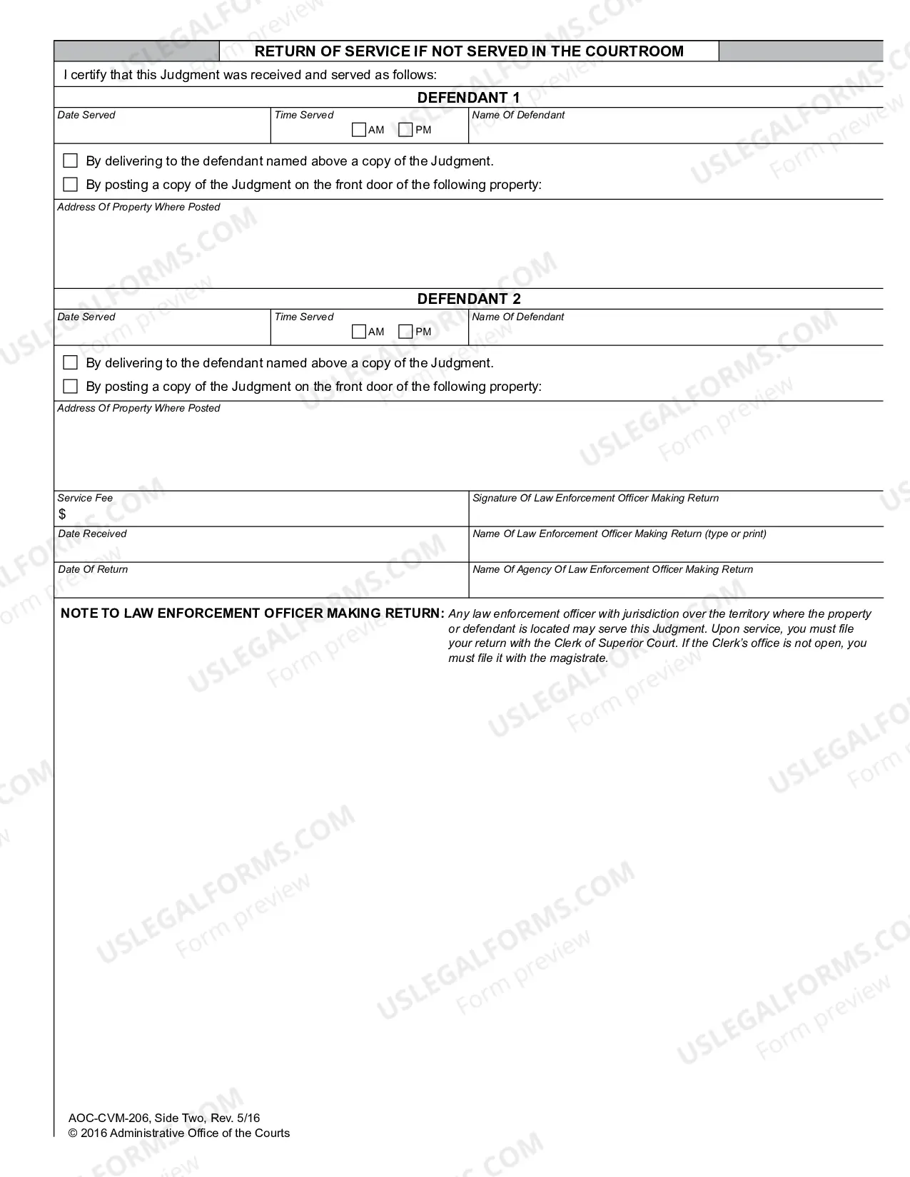 Preview Judgment in Action for Expedited Summary Ejectment for Vacation Rental Agreement