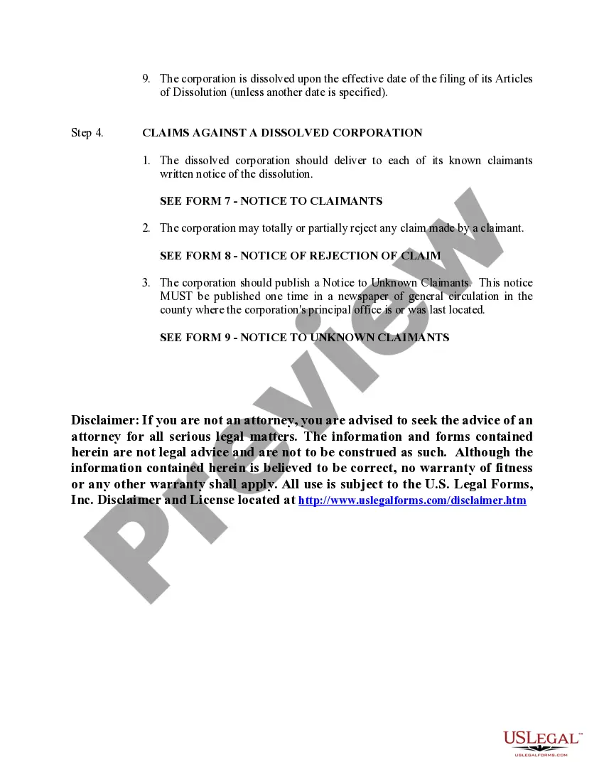 Get North Carolina Dissolution Package to Dissolve Corporation Preview North Carolina Dissolution Package to Dissolve Corporation