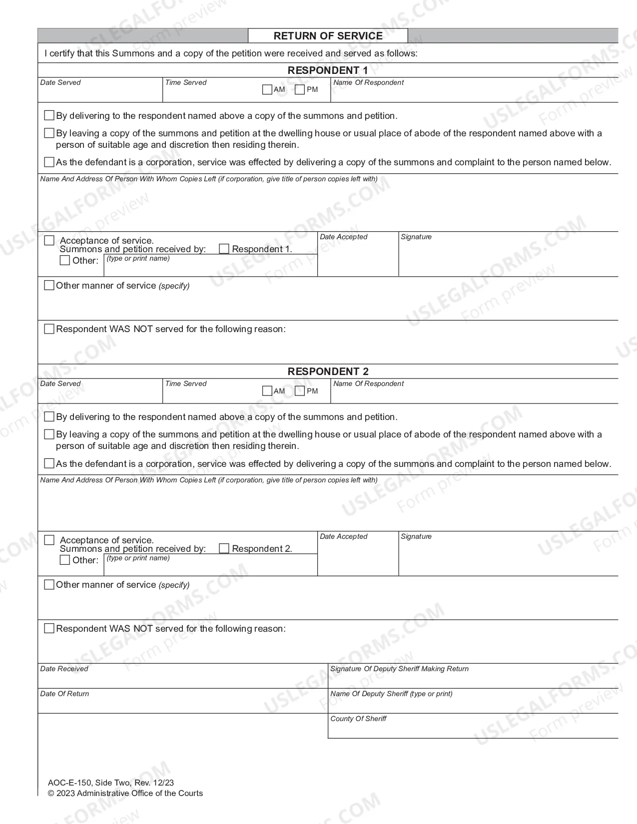 Preview Estate Summons for Trust Proceeding - Alias and Pluries Summons