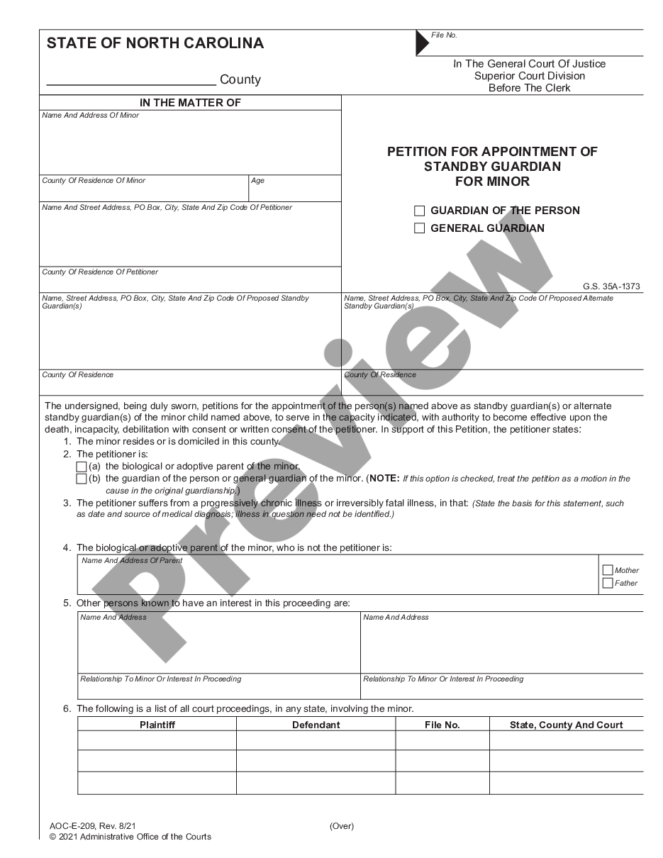 Appointment Of Temporary Guardian For Minor Child Us Legal Forms