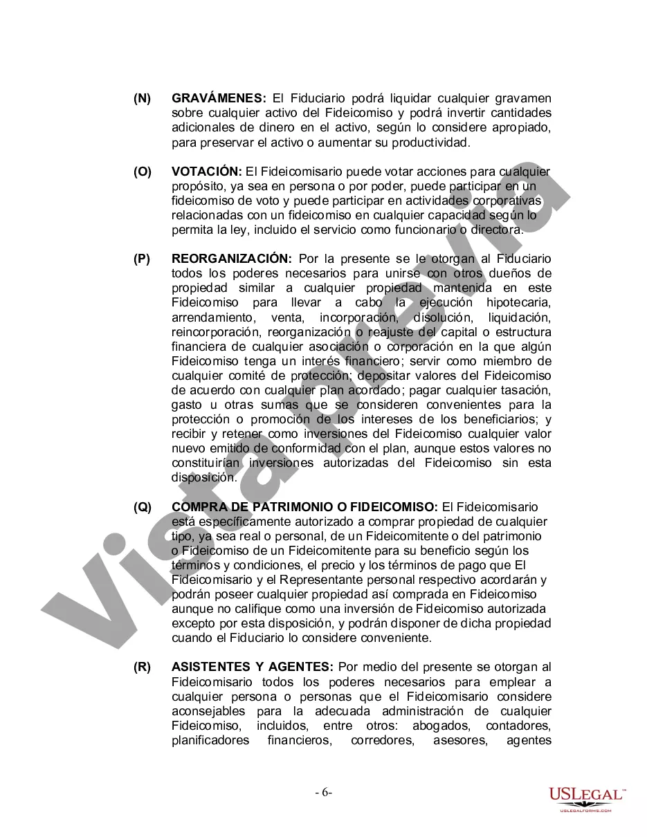 Preview Fideicomiso en vida para esposo y esposa con un hijo