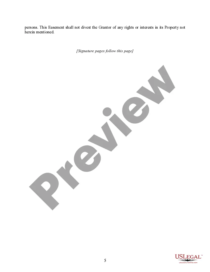 Preview Deed of Easement for Sidewalk Purposes