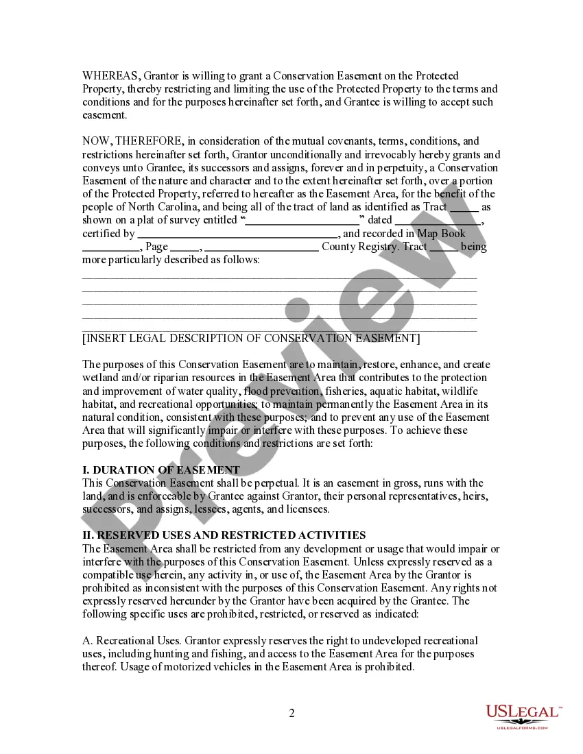 Get Conservation Easement for Habitat and Water Quality Preview Conservation Easement for Habitat and Water Quality