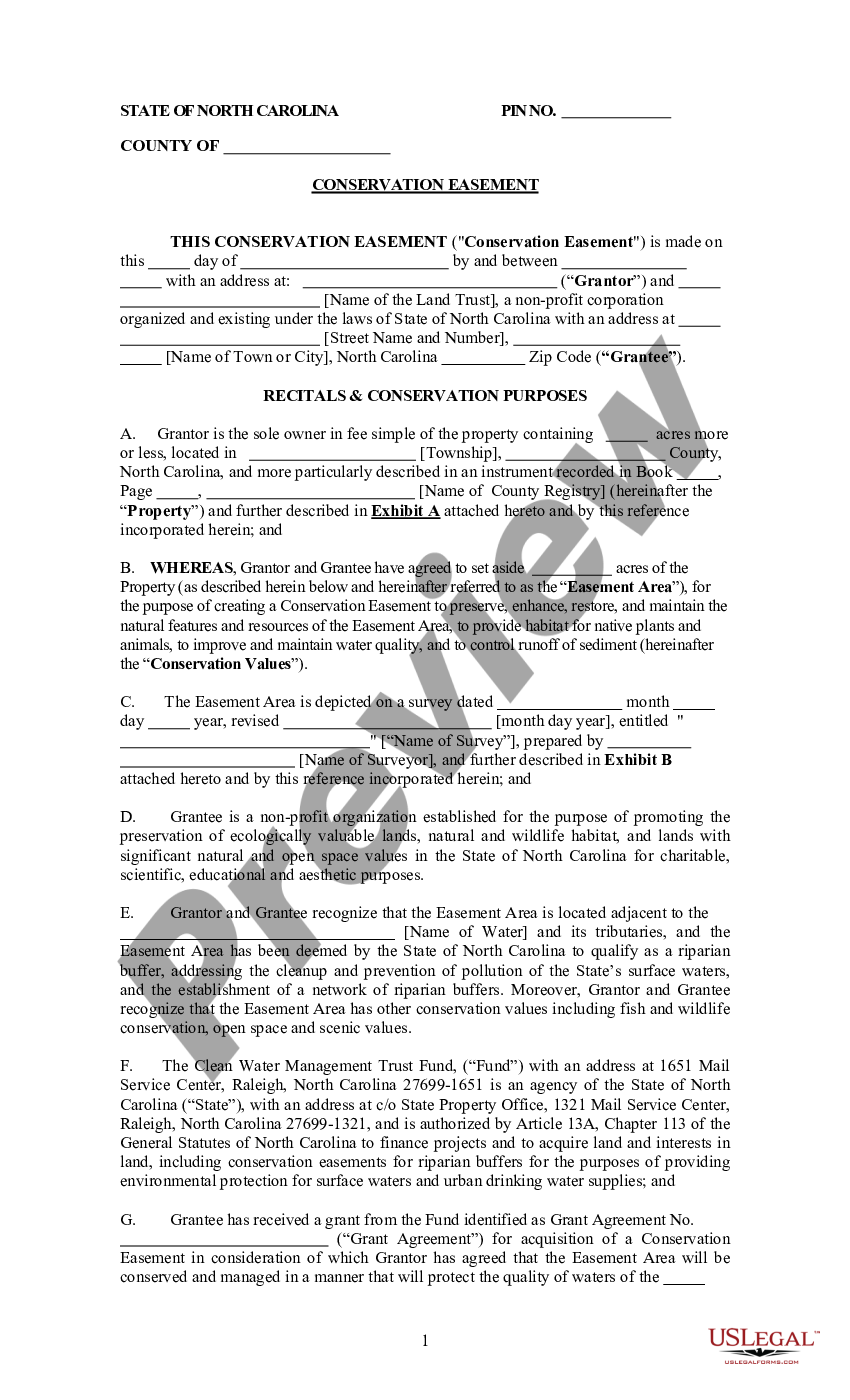 North Carolina Utility Easement Laws | US Legal Forms