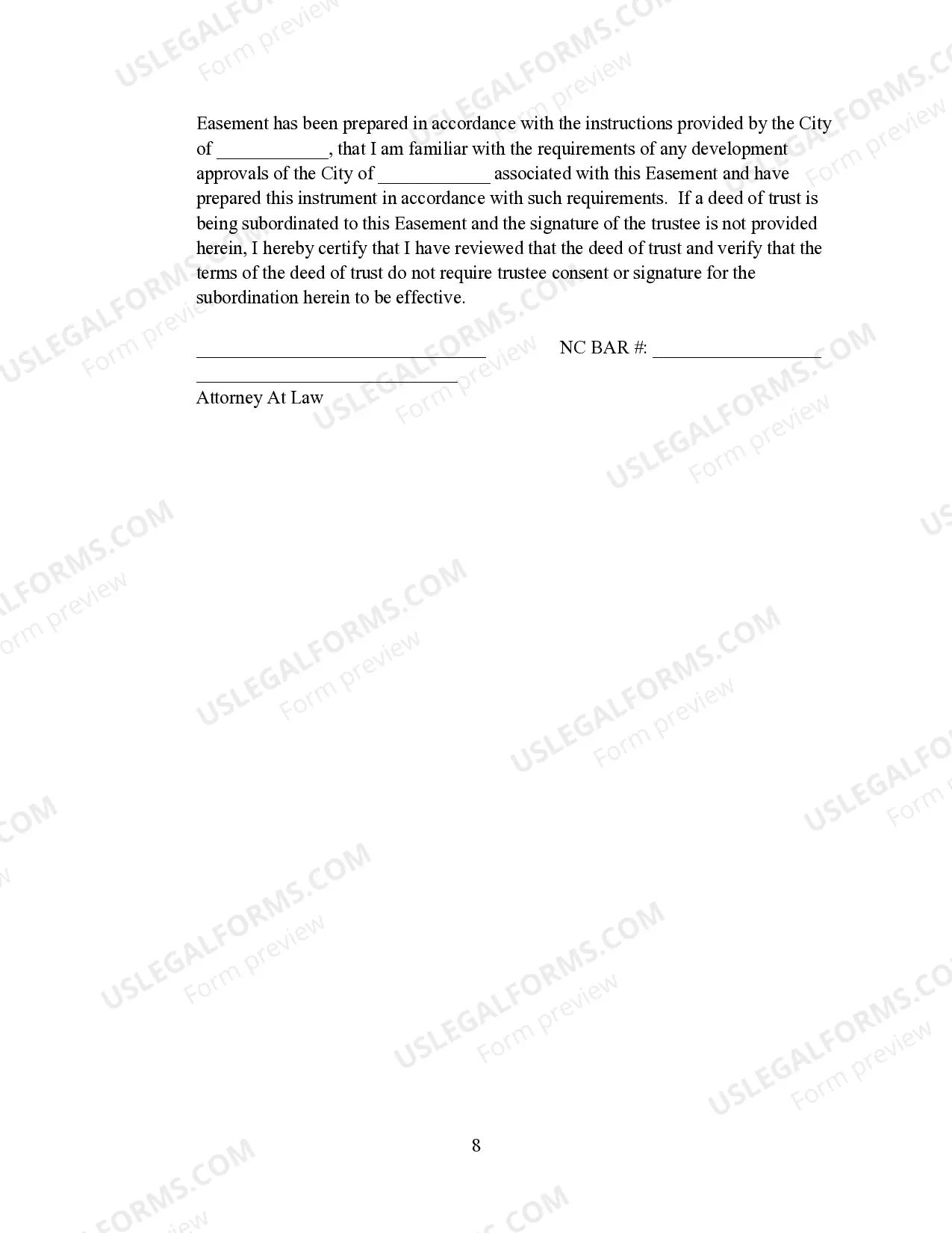 Preview Deed of Easement for General Public Access Purposes