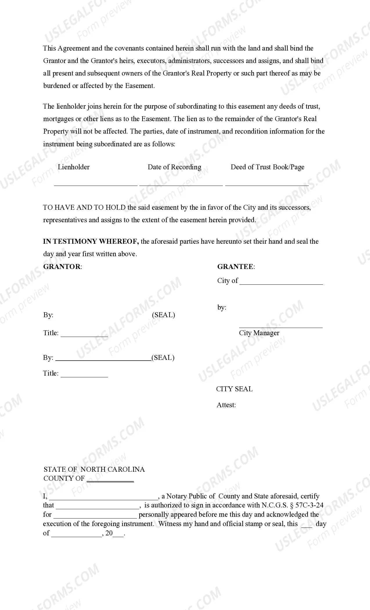 Preview Private Drainage Easement and Stormwater Management Easement, Inspection and Maintenance Agreement