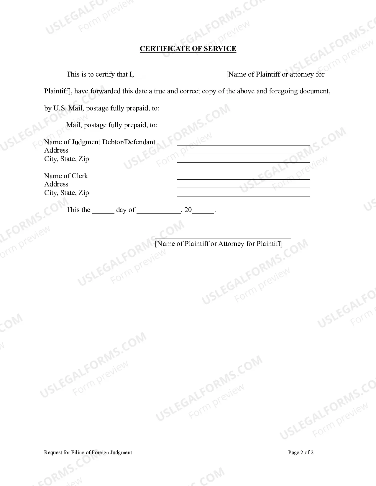 Preview North Carolina Foreign Judgment Enrollment