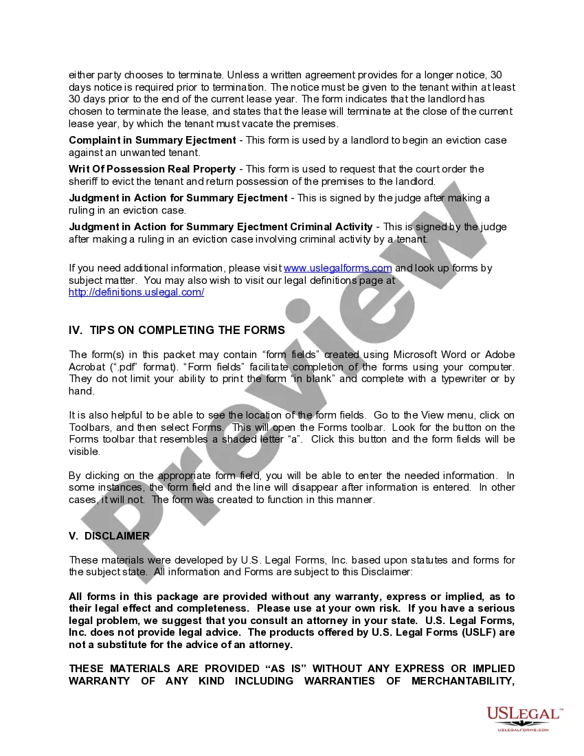 Get North Carolina Landlord Tenant Eviction / Unlawful Detainer Forms Package Preview North Carolina Landlord Tenant Eviction / Unlawful Detainer Forms Package