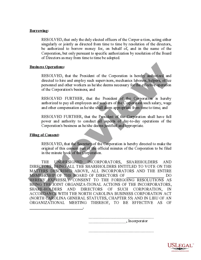 Preview Minutes for Organizational Meeting