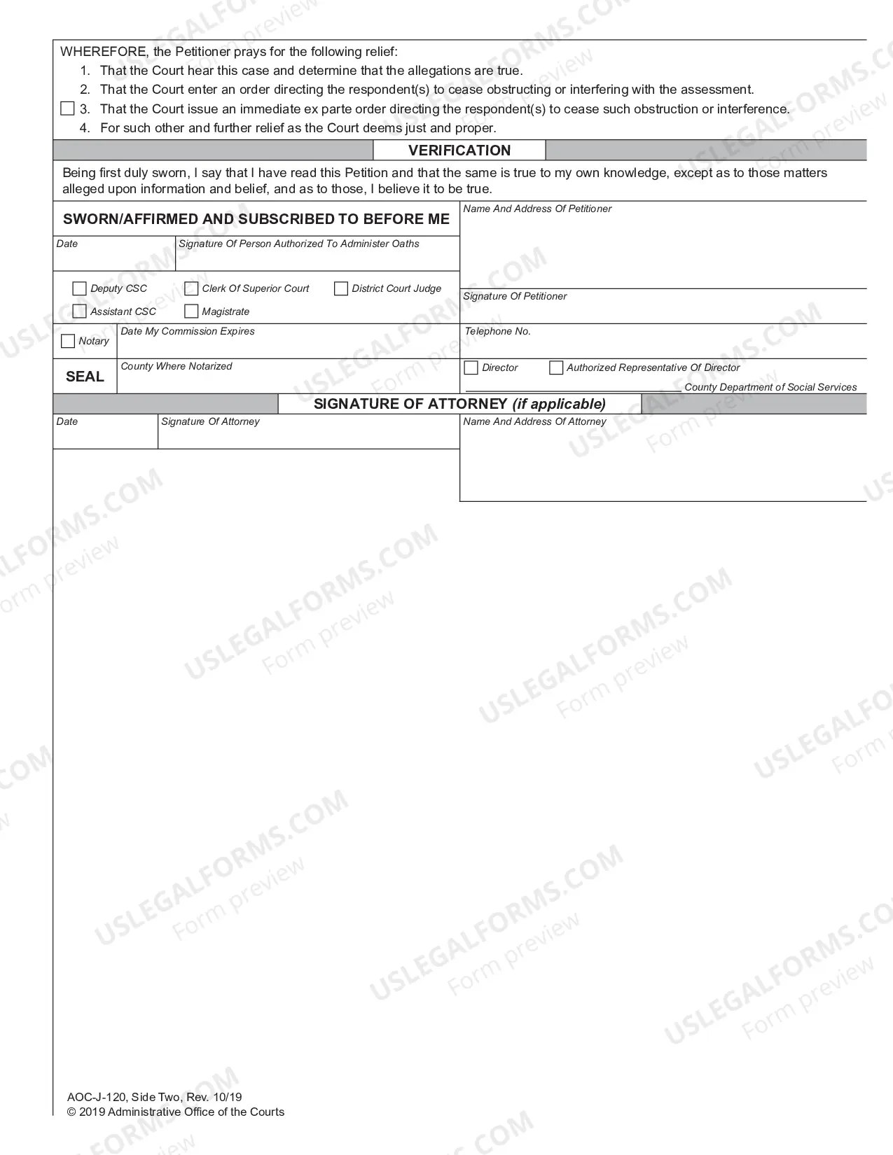 Preview Juvenile Petition Obstruction of or Interference with Juvenile Investigation - Abuse - Neglect - Dependency