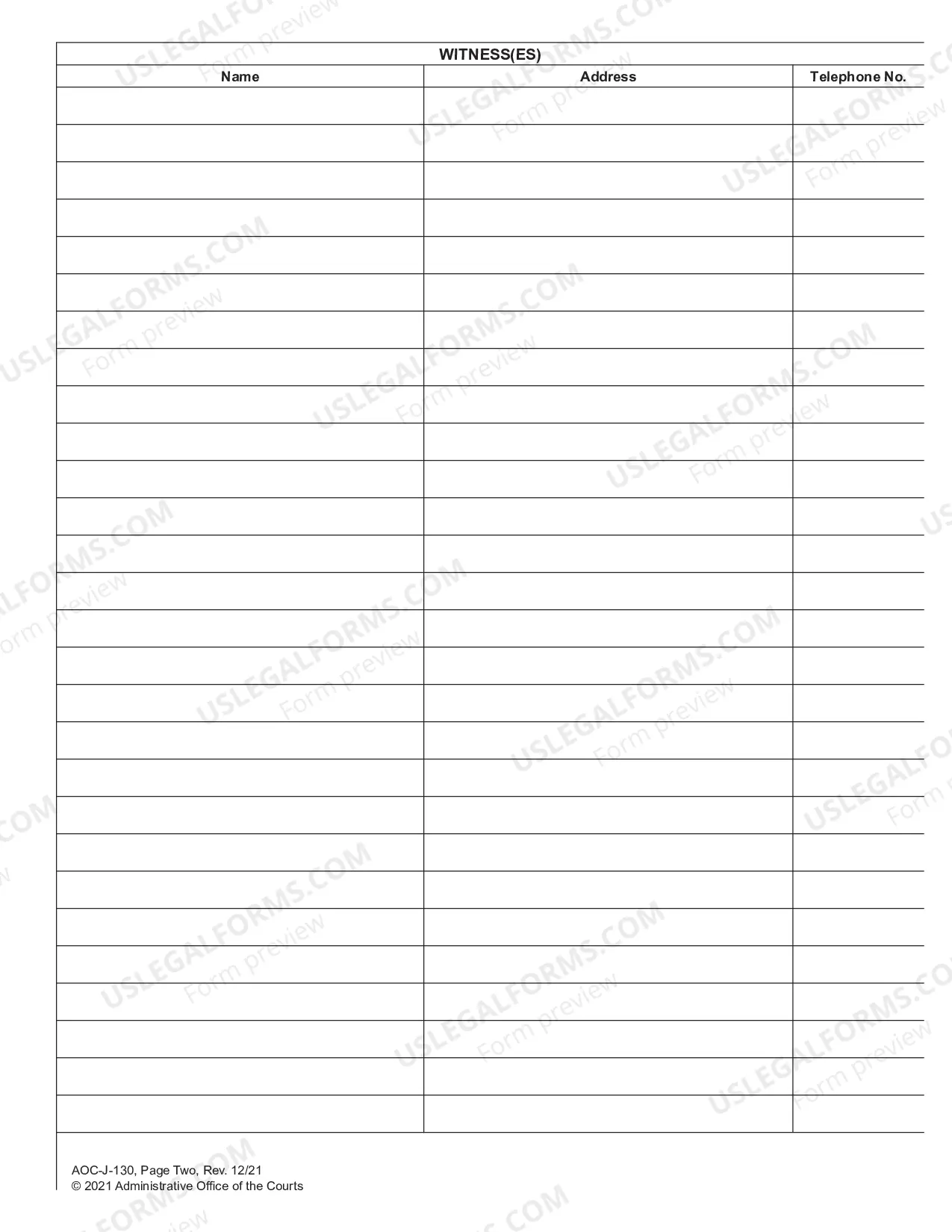 Preview Juvenile Petition