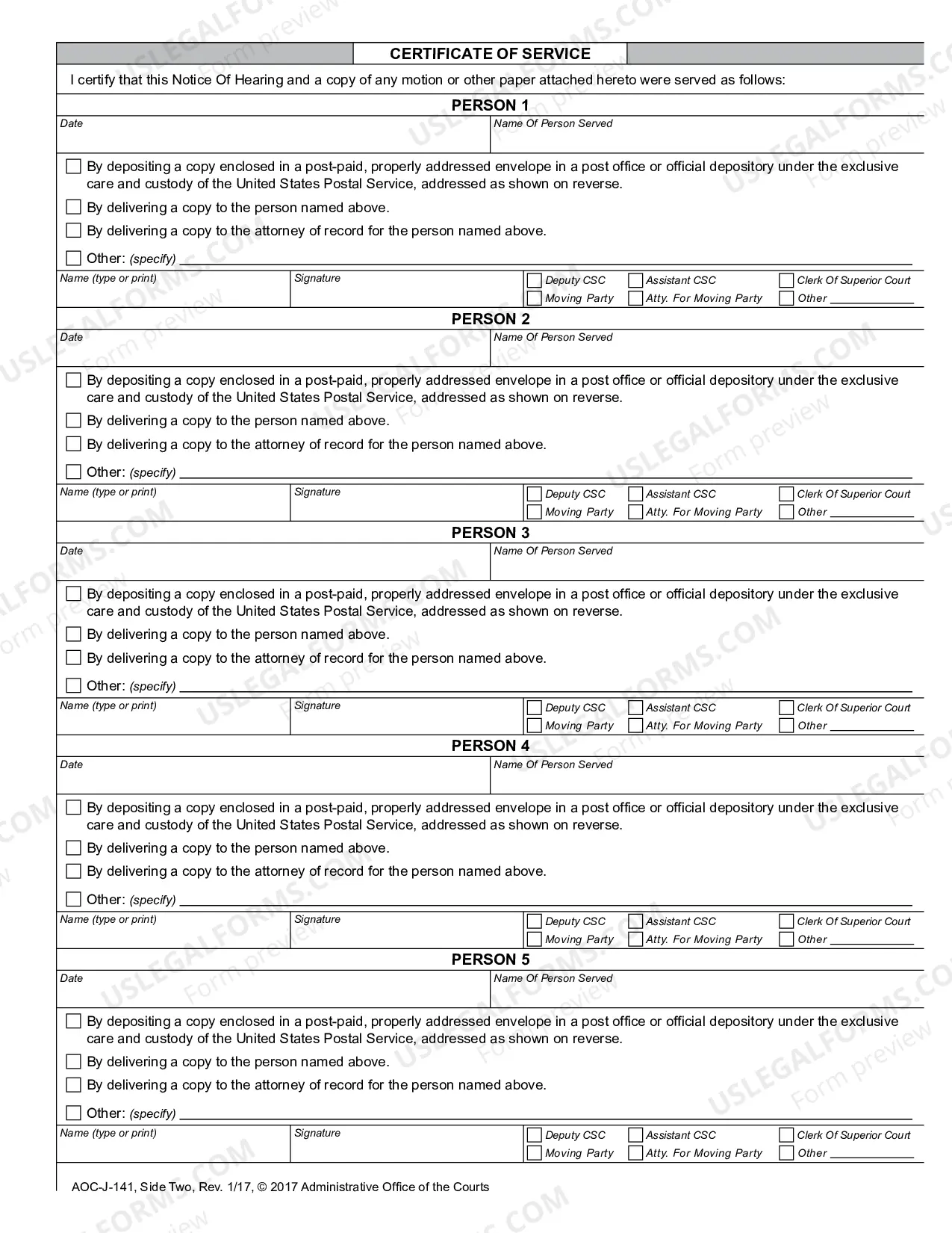 Preview Notice of Hearing in Juvenile Proceeding - Abuse - Neglect - Dependency