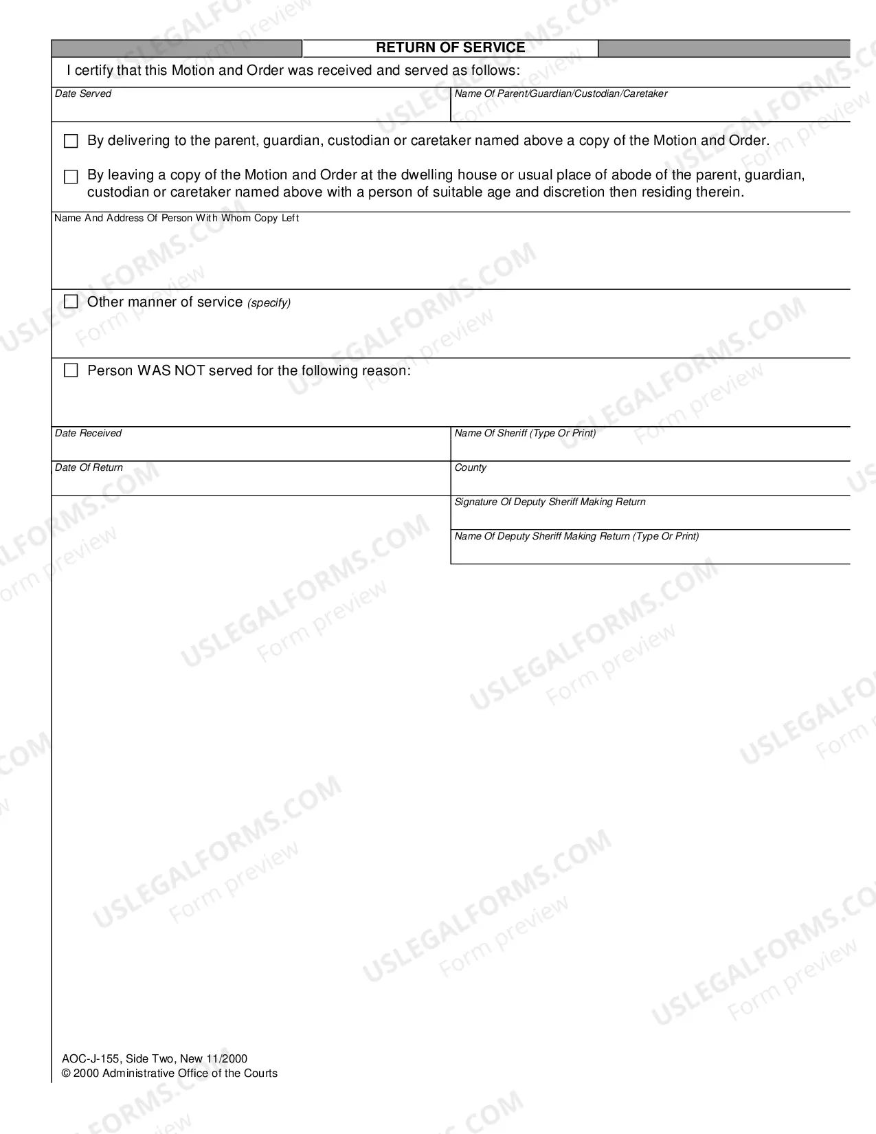 Preview Motion and Order to Show Cause - Parent, Guardian, Custodian or Caretaker in Abuse - Neglect - Dependency Case