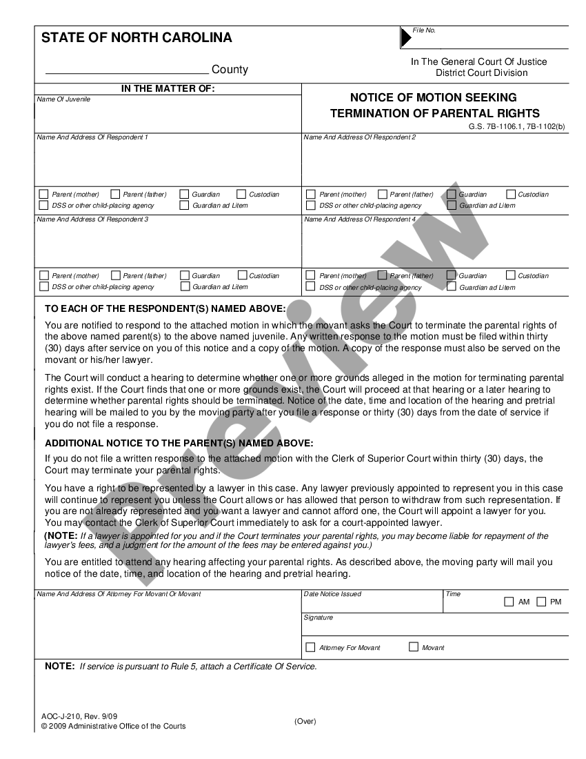 wake-north-carolina-notice-of-motion-seeking-termination-of-parental-rights-us-legal-forms