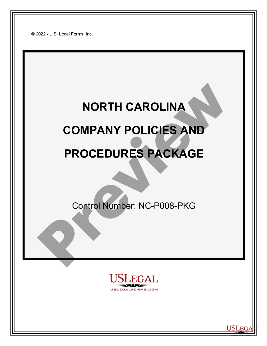 page 0 Company Employment Policies and Procedures Package preview