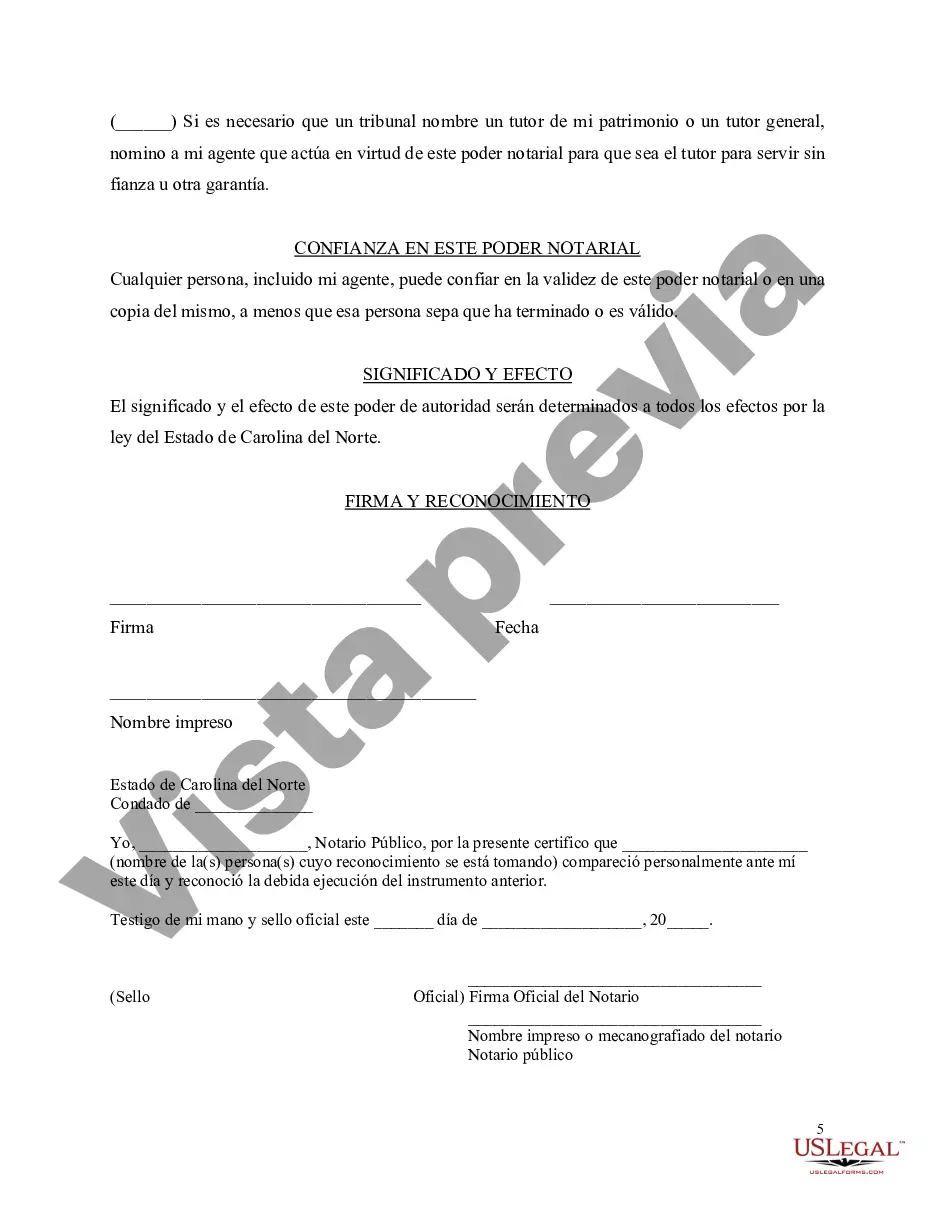 Preview Formulario abreviado estatutario de poder notarial general