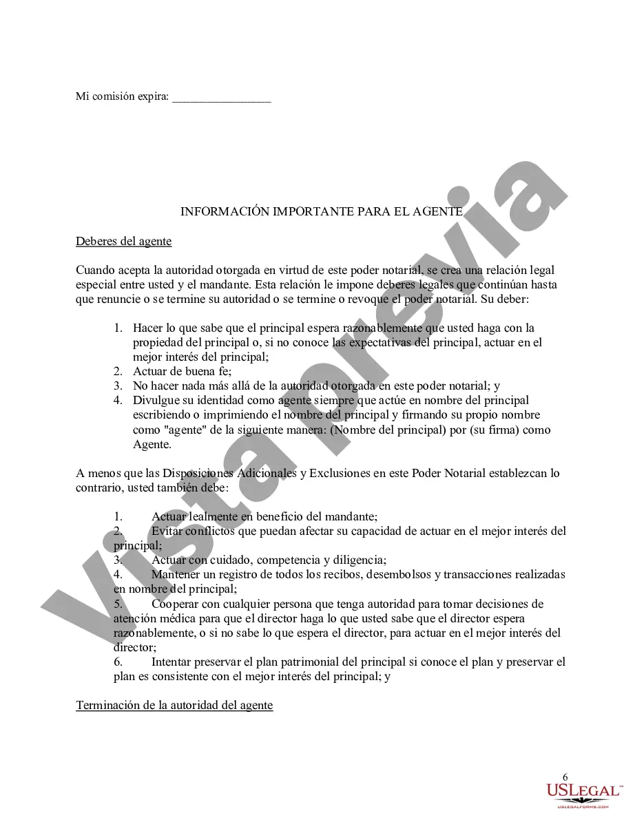 Preview Formulario abreviado estatutario de poder notarial general