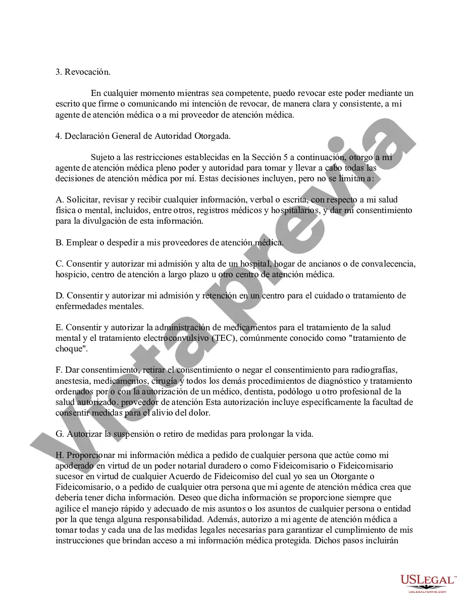 Preview Poder legal para el cuidado de la salud