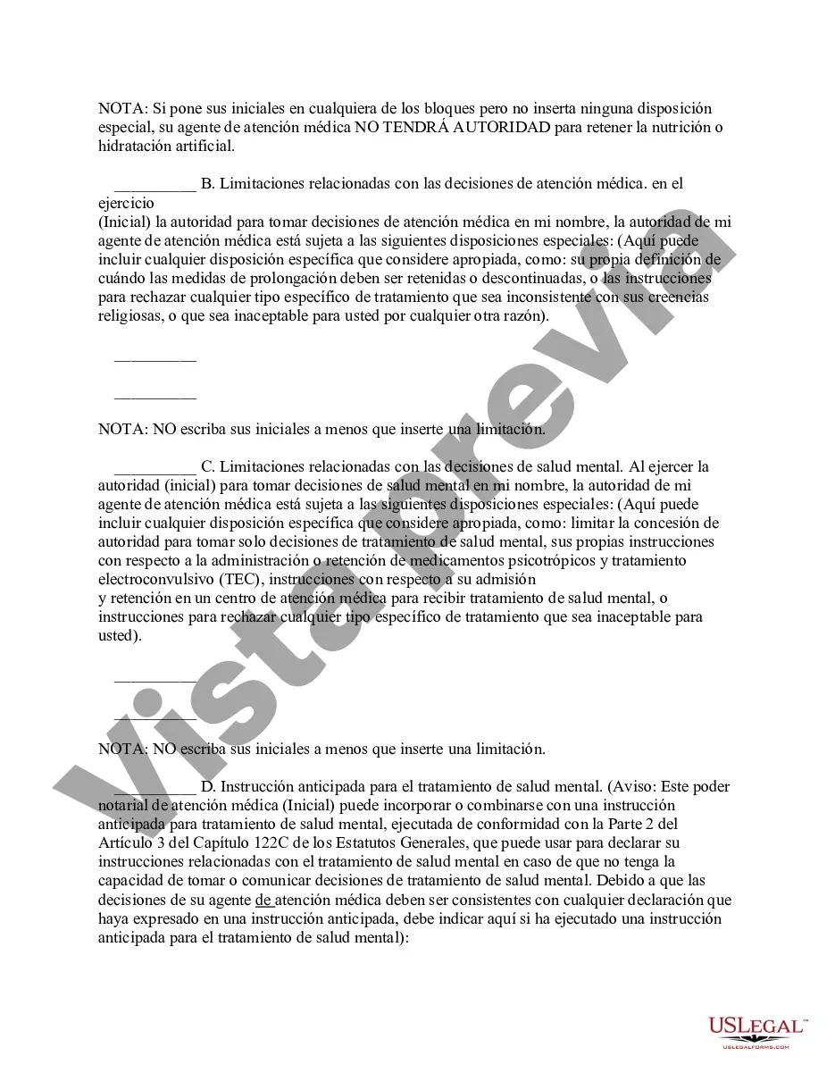 Preview Poder legal para el cuidado de la salud