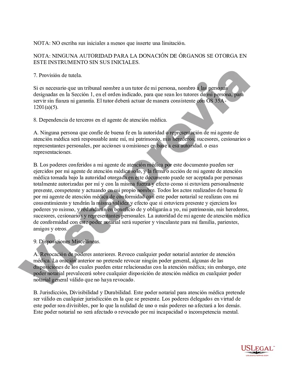 Preview Poder legal para el cuidado de la salud
