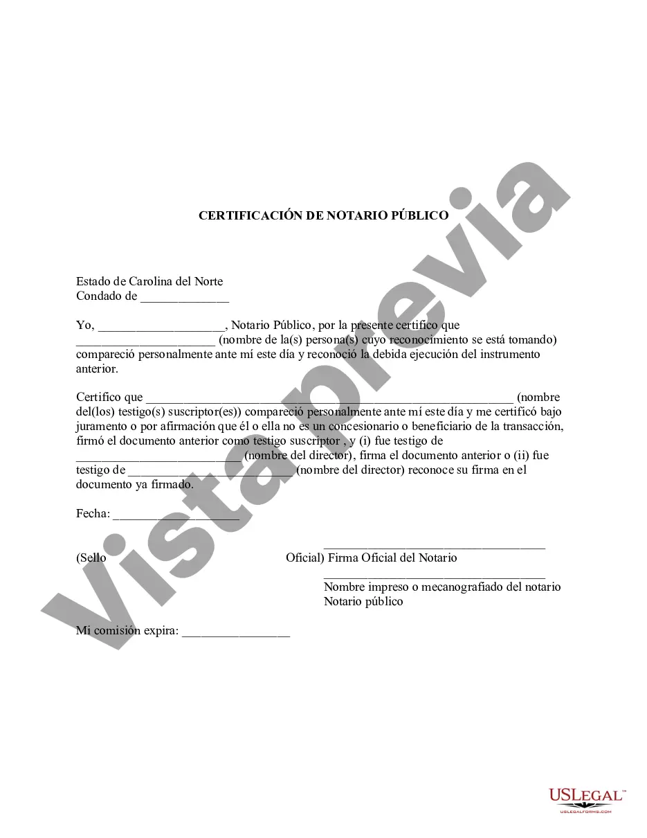 Preview Poder Notarial para Atención de Salud Mental - Formulario Estatutario