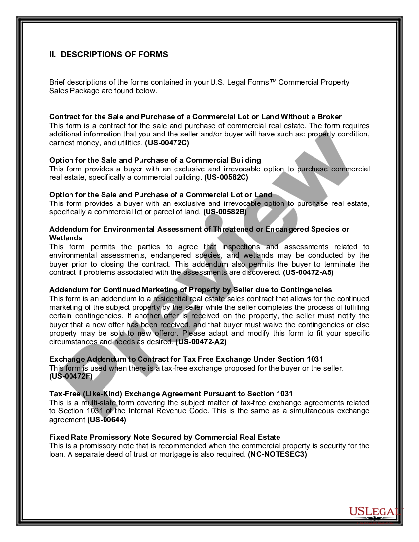 page 2 Commercial Property Sales Package preview