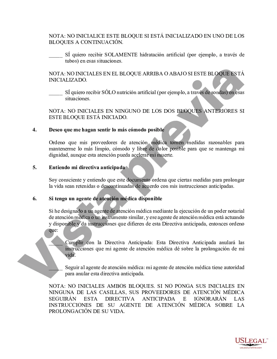 Preview Testamento vital estatutario - Directiva anticipada para una muerte natural