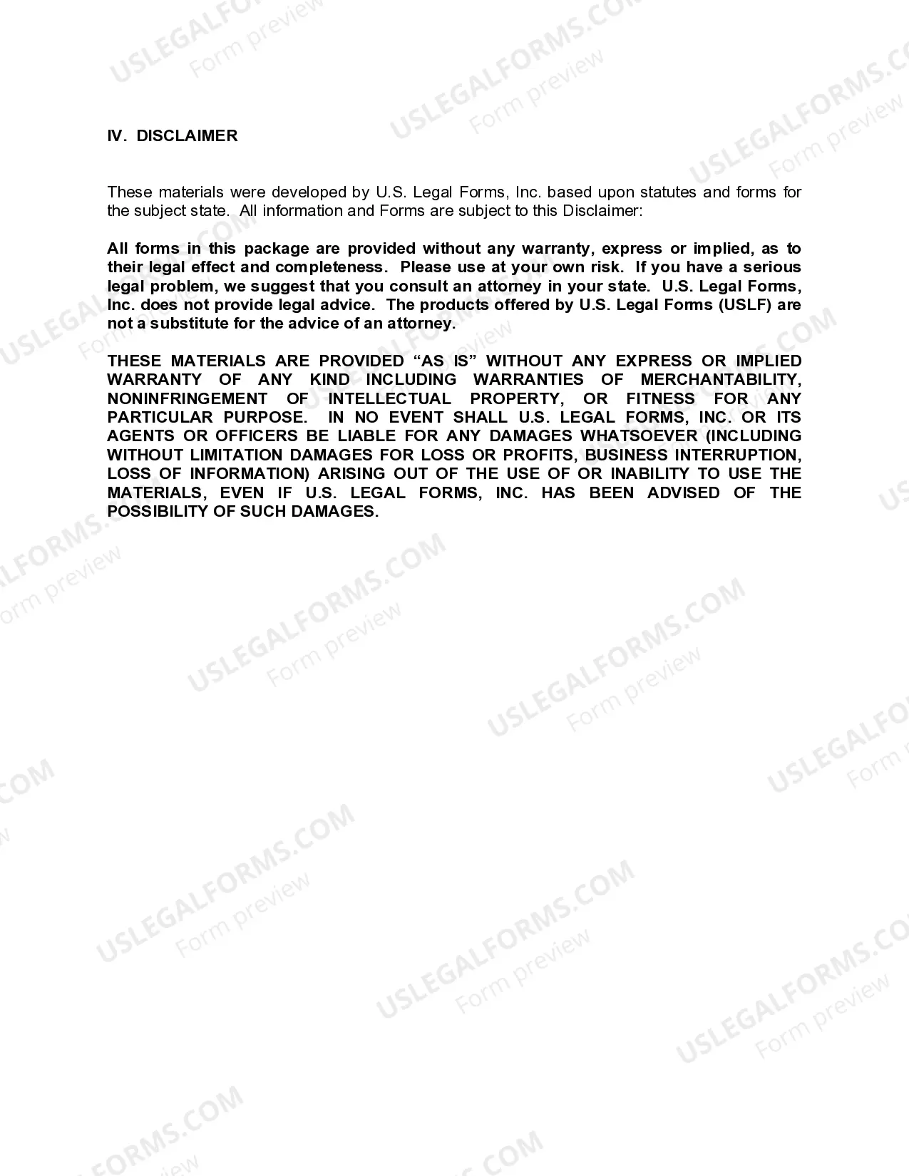 Preview North Carolina Employment Interview Package