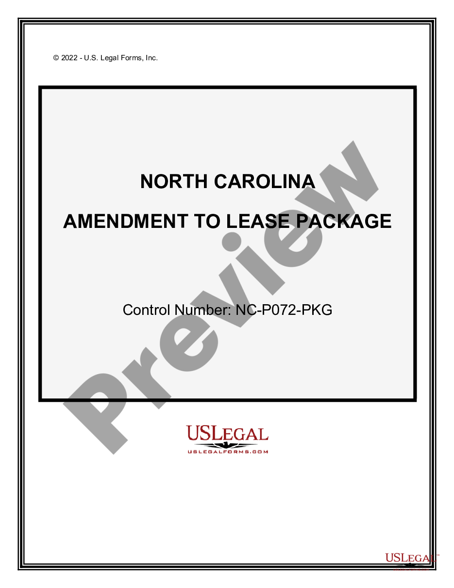 page 0 Amendment of Lease Package preview