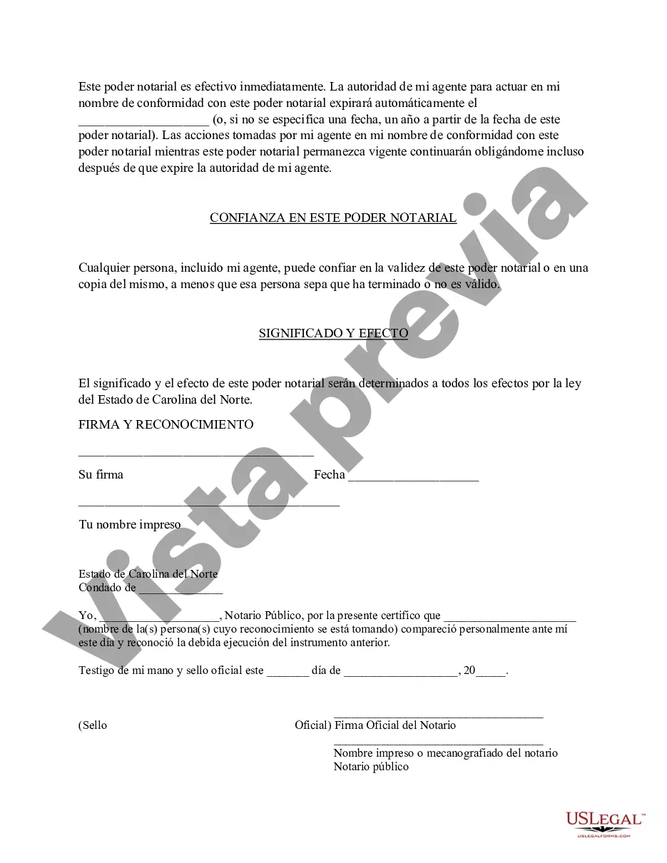 Preview Poder notarial especial o limitado para transacciones de venta de bienes raíces por parte del vendedor