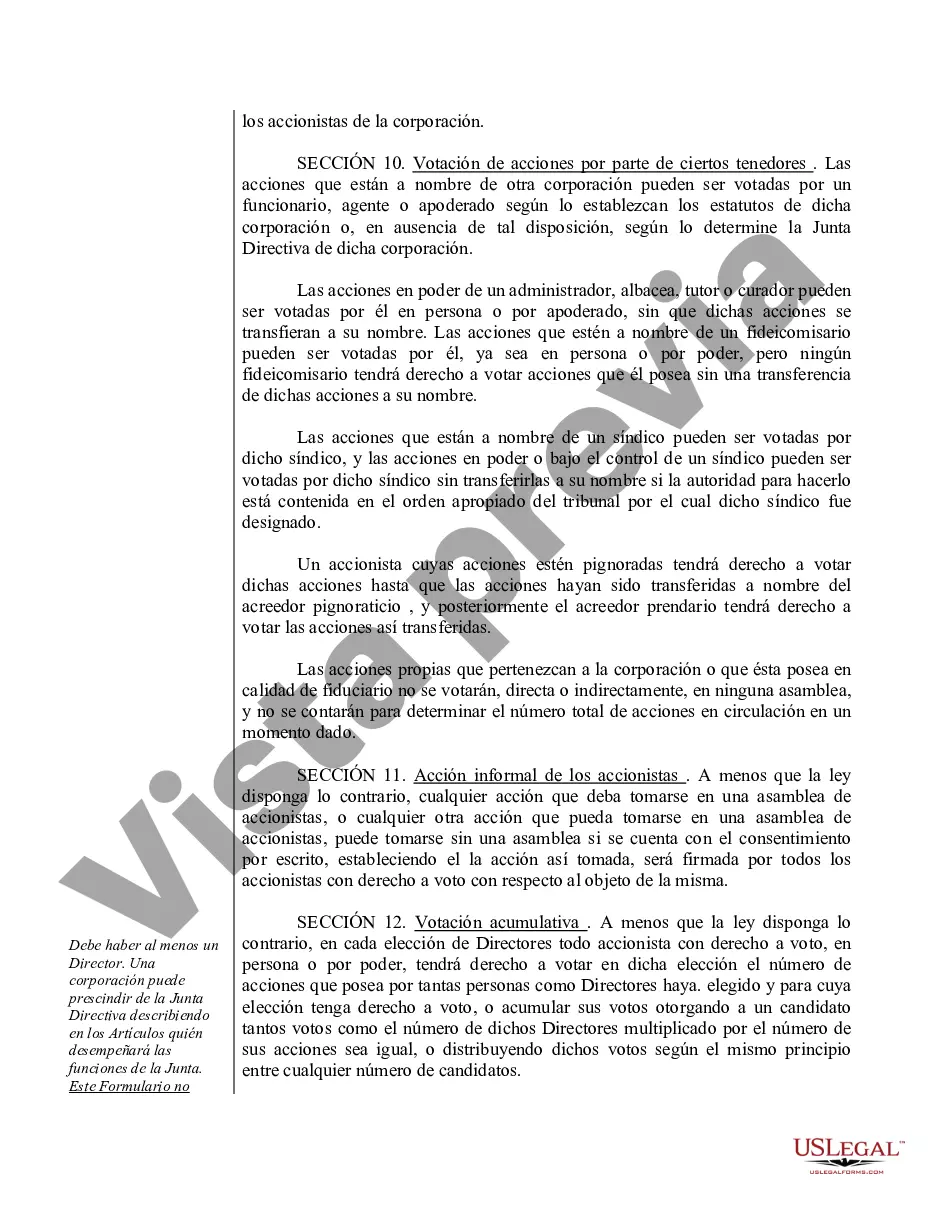 Preview Modelo de estatutos para una corporación profesional de Carolina del Norte