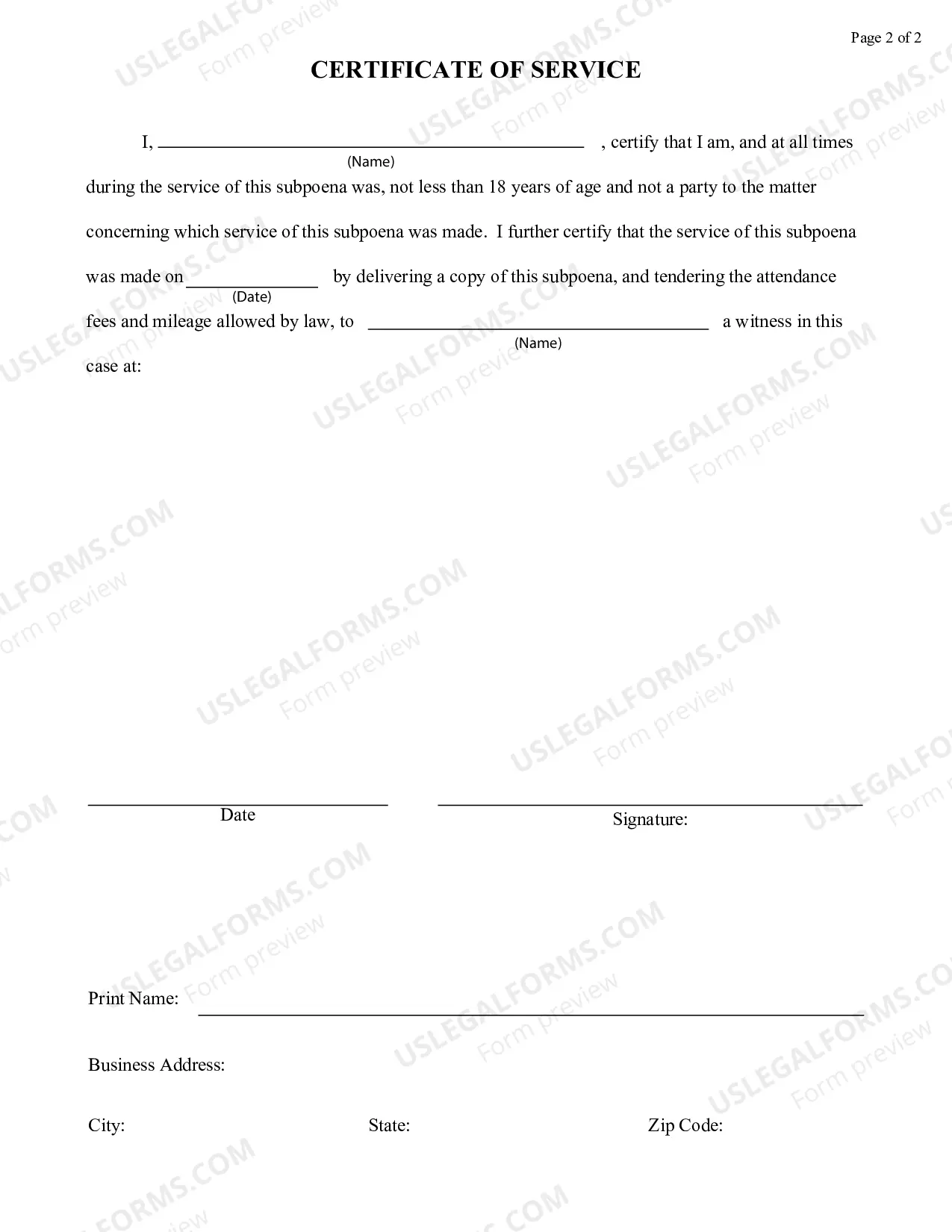 Preview Deposition Subpoena In An Adversary Proceeding