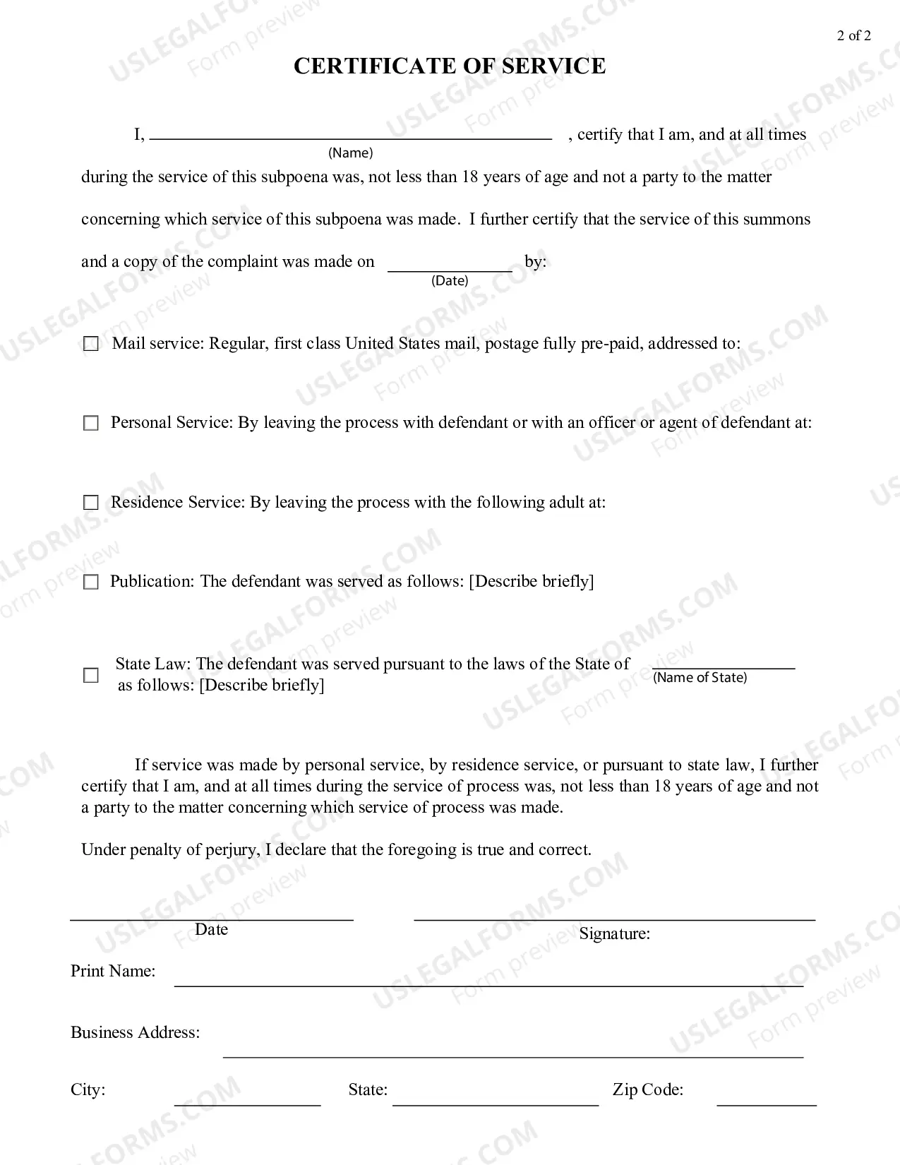 Preview Third Party Summons