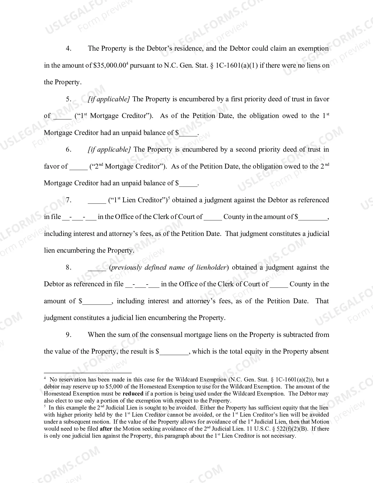 Preview Individual Debtor - Joint Tenancy - Homestead Exemption - Full Avoidance