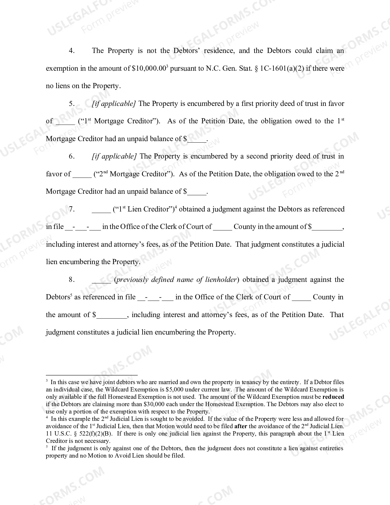 Preview Joint Debtors - Entireties Ownership - Wildcard Exemption - Partial Avoidance