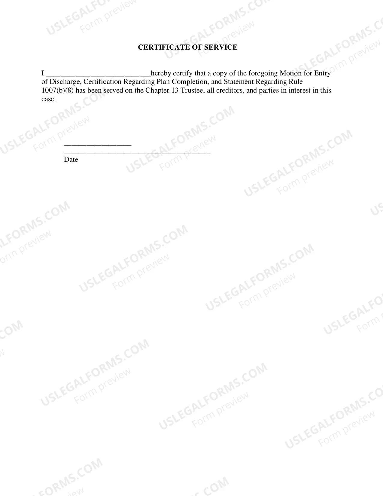 Preview Procedures for Discharge of Debtor with Completed Plans --Revised:11/2016)