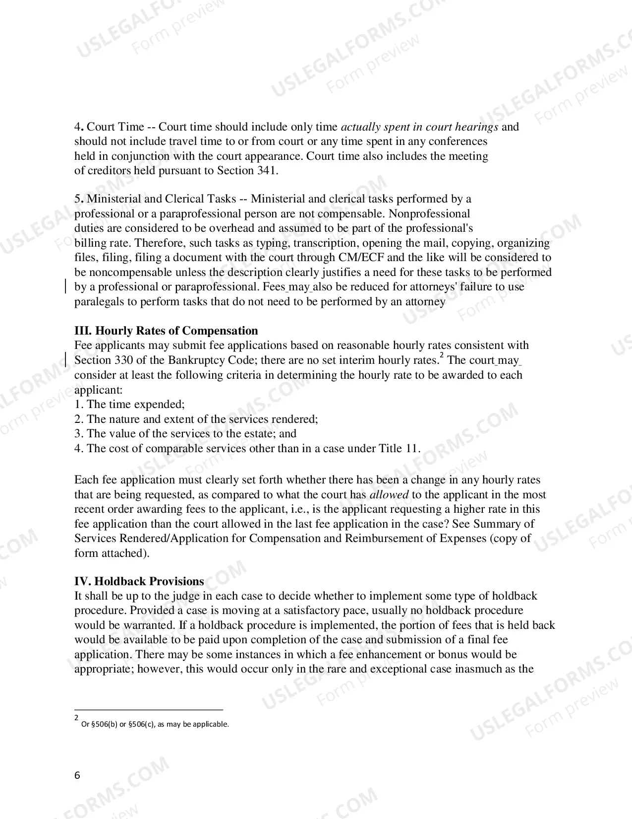 Preview Chapter 11 Fee Application Guidelines --Revised:02/2013)