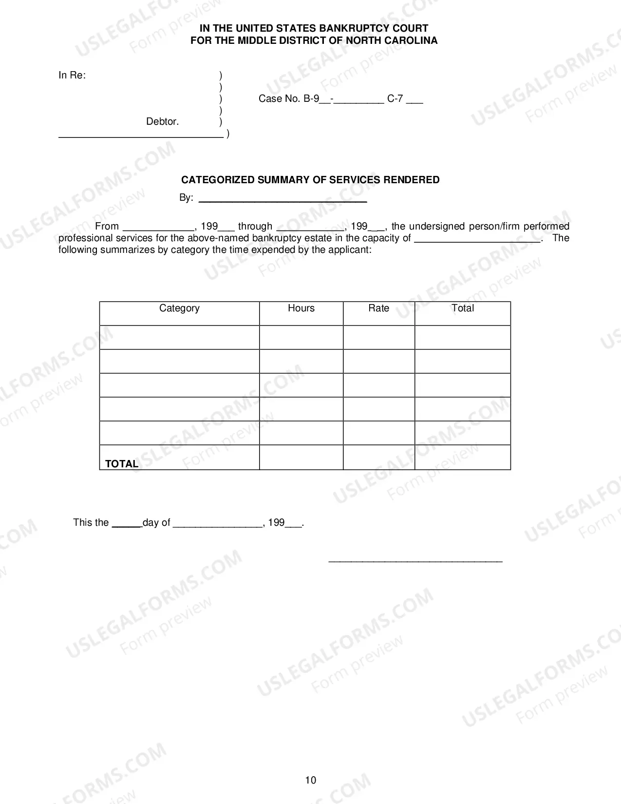 Preview Chapter 7 Fee Application Guidelines --Revised:01/1998)