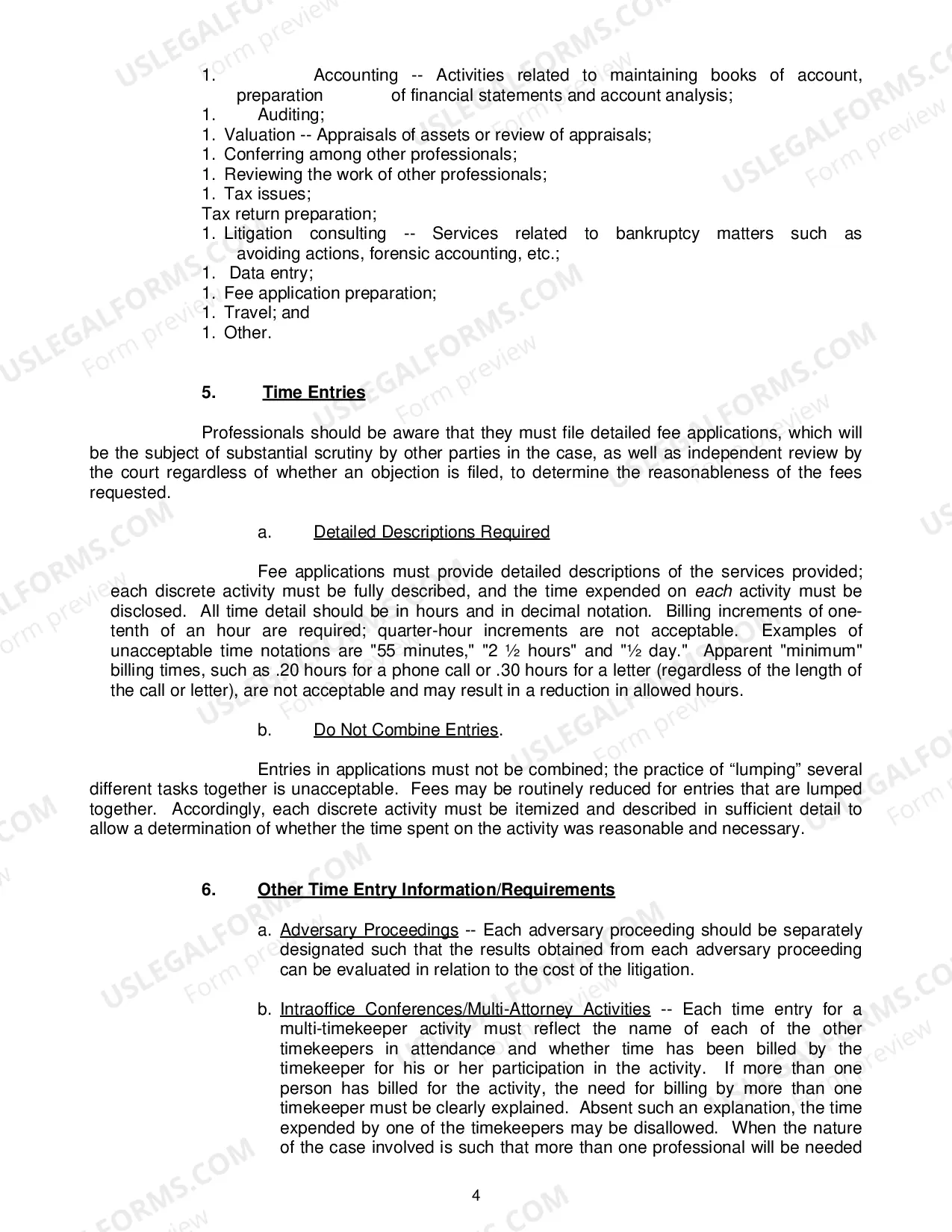 Preview Chapter 7 Fee Application Guidelines --Revised:01/1998)