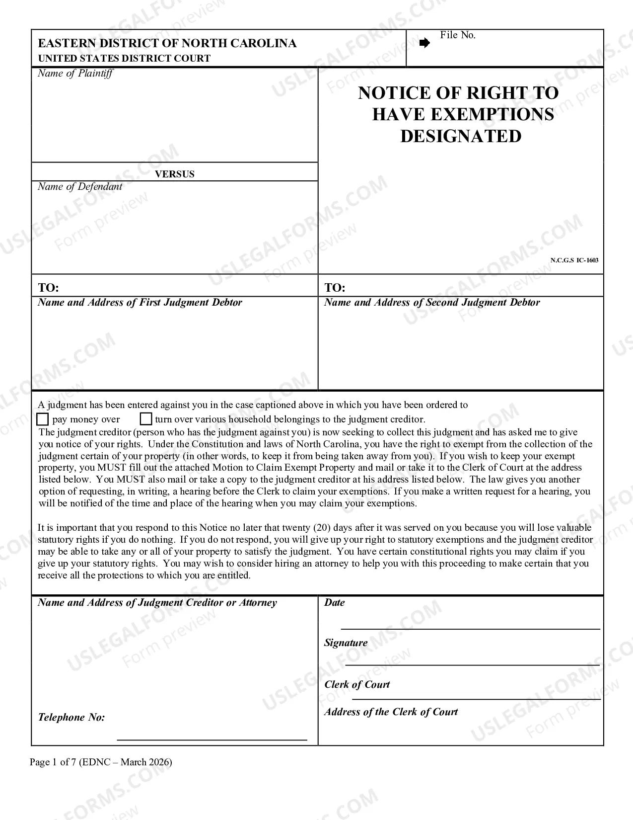 Preview Writ of Execution Package