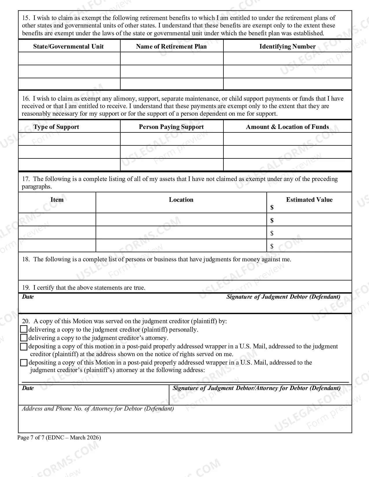 Preview Writ of Execution Package