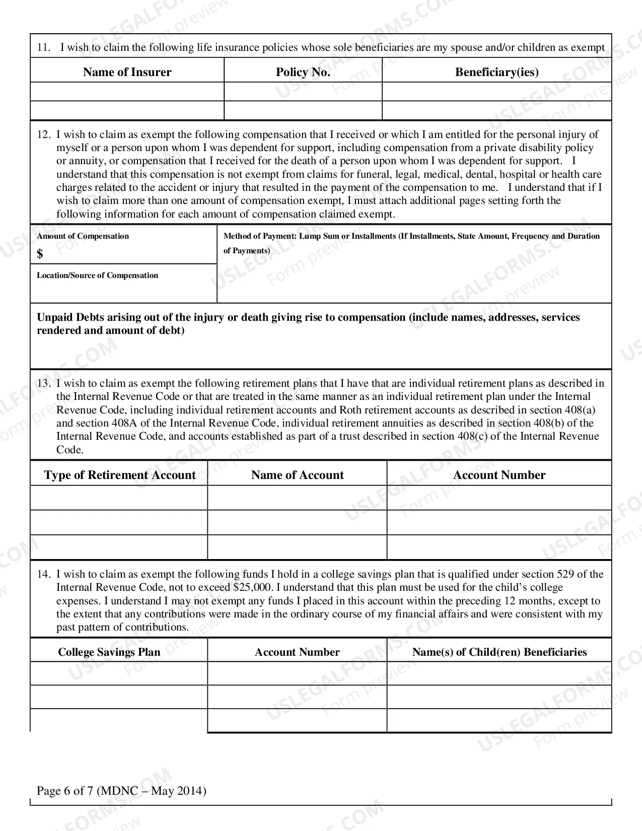 Preview Execution Form