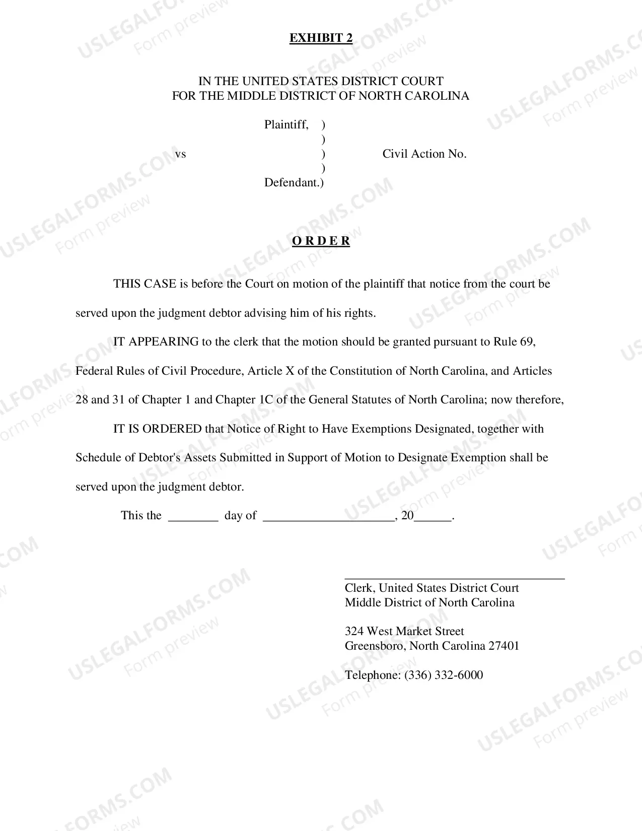 Preview Execution Form
