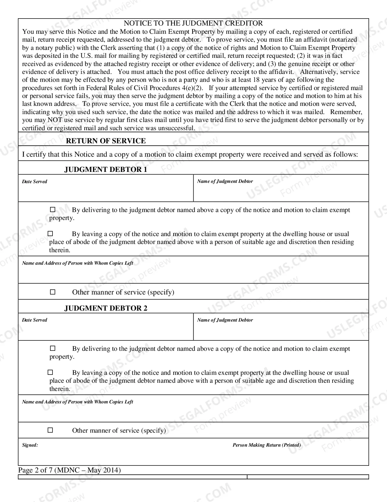 Preview Execution Form